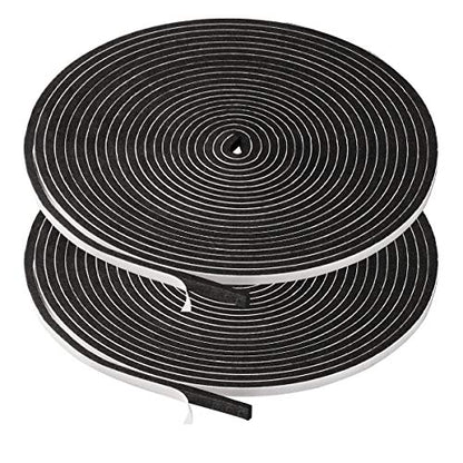 2 Rolls Weather Stripping,1/4 Inch Wide X 1/8 Inch Thick Foam Seal Tape High Density Foam Strip Self Adhesive,Closed Cell Foam Tape Seal Strip,16 Feet Long Each - size: 1/4"W x 1/8"T x 32FT
