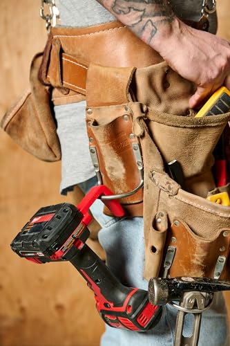 Caddy MEGA Hook - Wide Hooks for Impact Drill | Hang on 2x4, Tool Belt & Ladder - 2-Pack - style: Fits Milwaukee