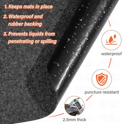 22 x 8.8FT Extra Large Garage Floor Mat, Waterproof Backing Garage Mat,Premium Oil Leaks Absorbent Oil Spill Mat,Reusable, Washable, Protects Floor from Spills, Drips, Splashes and Stains - size: GFM-22 x 8.8FT