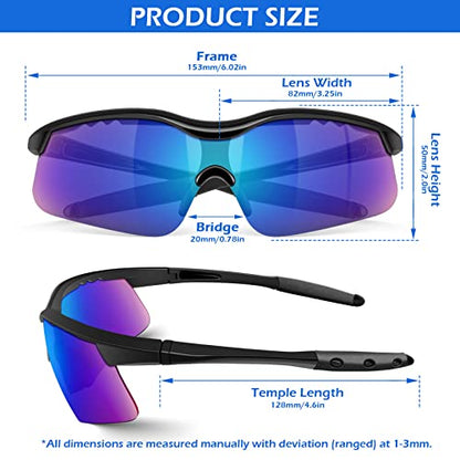 OXG 6 Pack Tinted Safety Glasses for Men Women, Safety Goggles ANSI Z87.1 Protective Eyewear Scratch Resistant Eye Protection - color: Green