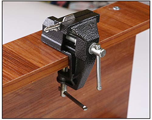 2.4" Mini Table Clamp, Small Bench Vice, New upgraded cast iron manufacturing Jewelers Hobby Clamps Craft Repair Tool Portable Work Bench Vise Black - size: Mini 2.4" Black
