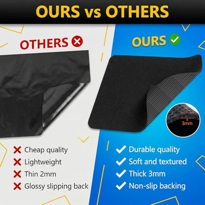 AHEONLAR Oil Spill Mat, 8'10"x22' Waterproof Garage Floor Mats for Under Car, Garage Car Mat Easy to Clean, Oil Change Mat Durable, Washable, Protection from Snow, Rain and Mud for Cars（Black） - size: 8'10"x22'
