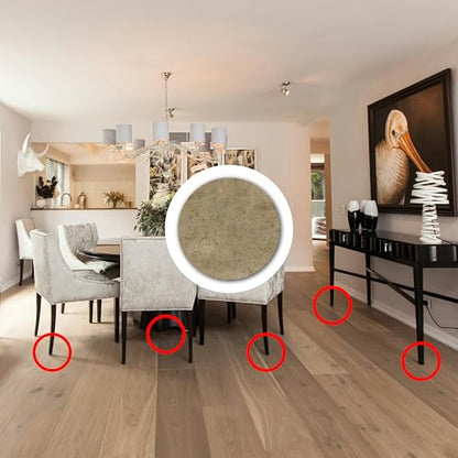Furniture Felt Pads Brown 144 Pcs Strong Self Adhesive Protectors for Hardwood Floors Laminate Flooring Furniture Feet Chair Legs Table Cabinet Couch Non Scratch Peel Stick Felt Pad Set for All Floors - size: 144 pcs. Brown