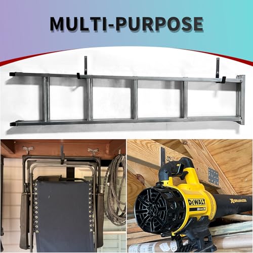 Heavy Duty Steel Garage Hooks, Garage Storage Utility Hooks, Garden Tool Organizer, Steel Wall Mount Hooks, (6, Large) - size: Large