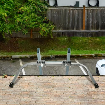 Rengue Ladder Stabilizer, Extension Ladder Standof for Roof Heavy Duty Wall Ladder Adjustable Accessory Safety Stability Easy Use 375 lbs Weight Ratin