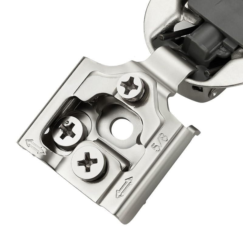 Ravinte 2 Pack 1 Pair 5/8 inch Overlay Soft Close Kitchen Cabinet Hinges Stainless Steel Adjustable Kitchen Hinges Satin Nickel Cabinet Hardware - size: 5/8 inch Overlay