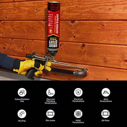 GREAT STUFF PRO Gaps & Cracks 24 oz Insulating Foam Sealant, Orange - size: Each, style: PRO Gaps & Cracks