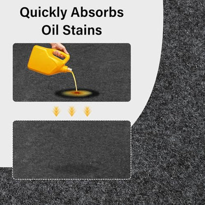 Oil Spill Mat 36 x 60 Inch,Highly Absorbent Maintenance Mat Protect Your Floor from Oil Drips, Spills, Splashes and Stains