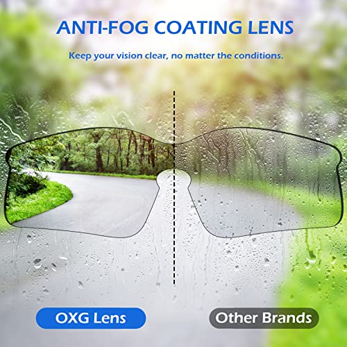 OXG 12 Pack Anti Fog Safety Glasses for Men, ANSI Z87.1 Safety Goggles Impact Scratch Resistant Eye Protection for Work - color: Clear