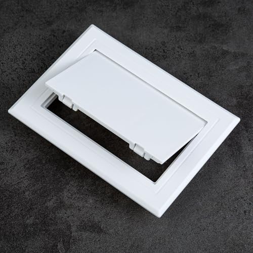 Plastic Access Panel for Drywall - 8x16 inch - Durable Wall Hole Cover Access Door, Plumbing Access Panel, White