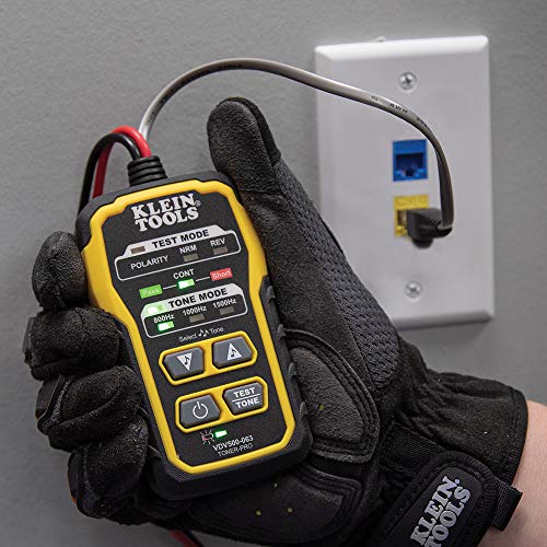 Klein Tools VDV500-820 Wire Tracer Tone Generator and Probe Kit Continuity Tester for Ethernet, Telephone, Speaker, Coax, Video, and Data Cables, RJ45, RJ11, RJ12 - style: Analog