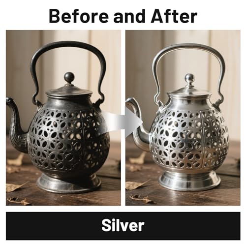 SENVEN Liquid Silver Leaf Paint High Gloss Multi Surface Rich Silver Paint for Metal, Wood, Plastic, Canvas, Appliance, Furniture Scratch Repair & Art Handcrafts 30ml/1.5oz Fast Drying Acrylic Metallic Finish - color: Silver
