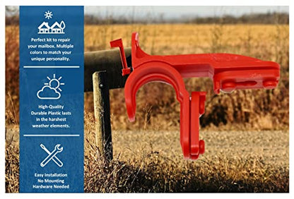 New Mailbox Plastic Latch Set Repair Kit for Solar Group Mail Box Metal Mailbox Repair (1)
