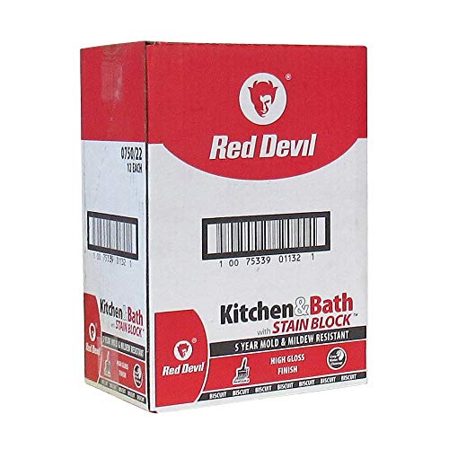 Red Devil 07502212 Kitchen & Bath Stain Block Sealant, 12-Pack, Biscuit, 12 Pack - color: Biscuit, size: 12 Pack, style: 10.1 oz.