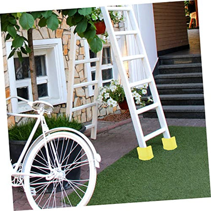 POPETPOP 4pcs Professional Ladder Feet Protectors Non-Slip Stair Treads Safety Devices for Ladders Home Use - color: Yellow