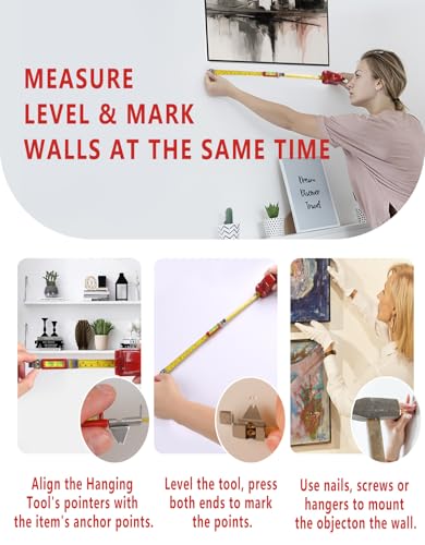 All in One Picture Hanging Tool with Drywall Repair Kit, Picture Hanging Tool with Level, Portable Picture Hanging Leveling Tool with Drywall Hole Repair Kit for Hanging Picture, Mirror, Clock - style: Drywall Repair Kit