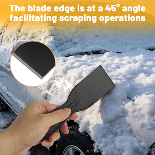 6 Pcs Plastic Putty Knife, 2 Inch Black Putty Knife Scraper Flexible Putty Scraper Wall Scraper Plastic Paint Scraper Tool for Repairing Spackling Patching Plastering and Painting