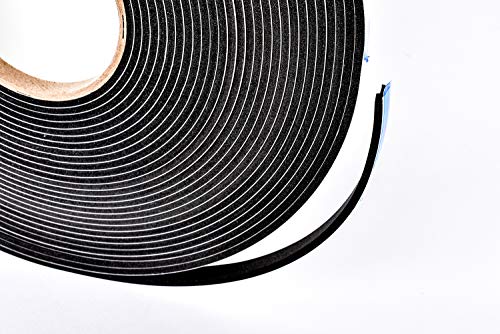 Sponge Neoprene Stripping W/Adhesive 3/8in Wide X 1/8in Thick X 50ft Long