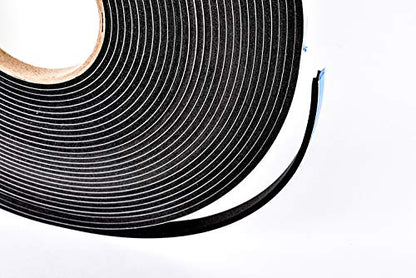 Sponge Neoprene Stripping W/Adhesive 3/8in Wide X 1/8in Thick X 50ft Long