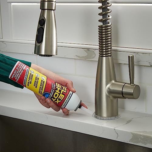 Flex Shot Rubber Adhesive Sealant Caulk, 8-oz, Clear - color: Clear, size: 8 Oz (Pack of 1), style: Caulk