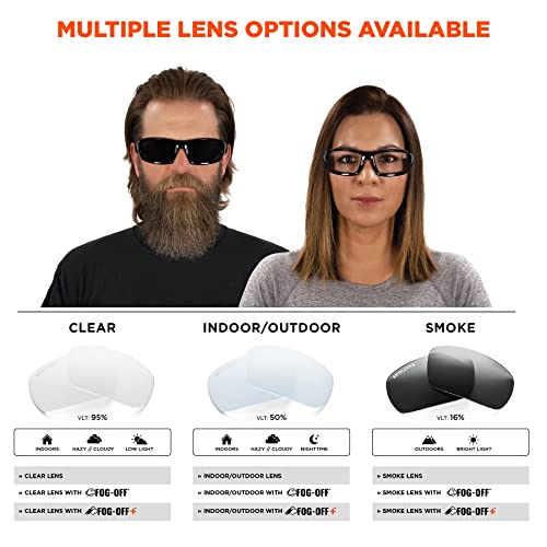 Ergodyne Skullerz ODIN Anti Scratch Safety Glasses, Anti-Fog, ANSI z87.1 - color: In/Outdoor Lens