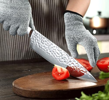 Cutting Gloves,1 Pairs Food Grade Level 5 Protection, Safety Kitchen Cut Gloves for Oyster Shucking, Fish Fillet Processing, Mandolin Slicing, Meat Cutting and Wood Carving(Gray-Medium) - color: Gray, size: Medium (Pack of 2)