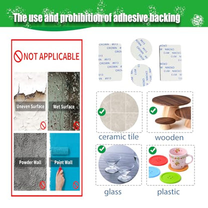 Double Sided Tape, Strong Mounting Tape,Black Self-Adhesive Strong Foam-Pads Include Round(40Pcs) and Rectangular(25Pcs) for Walls Picture, Cars,Office,School and Home.