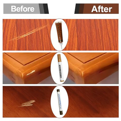 Wooden Furniture Repair kit - a Set of 43 Stain Sticks. Wood Scratch Repair, Floor Scratch Repair, Used for Scratches and Cracks in Wooden Floors, Tables, cabinets, Wooden Doors and Other Hardwood