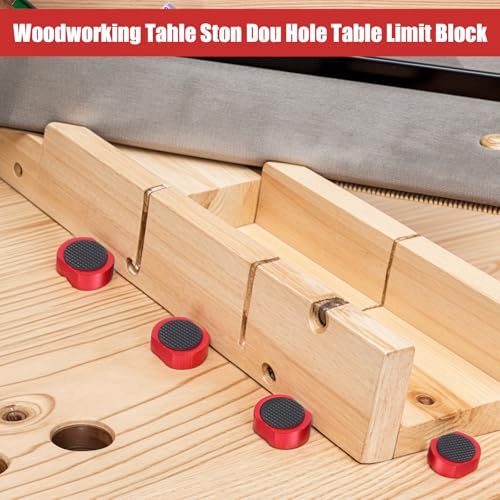 12-Pack 3/4" Aluminum Bench Dogs Non-Slip Bench Dog Clamps Accessories for MFT Workbench, Woodworking & DIY Projects (19mm/0.75inch)