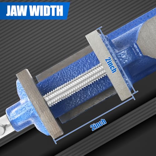 Mini Table Clamp, 2" blue, Small Bench Vise, Upgraded cast steel manufacturing Jewelers Hobby Clamps Craft Repair Tool Portable Work Bench Vise (Mini) - size: 2-inch Mini