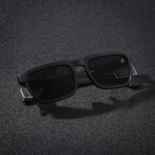 Safety Polycarbonate Polarized Sunglasses for Men and Women UV400 Protection and Includes ANSI Z87 - color: Matte Black-polarized
