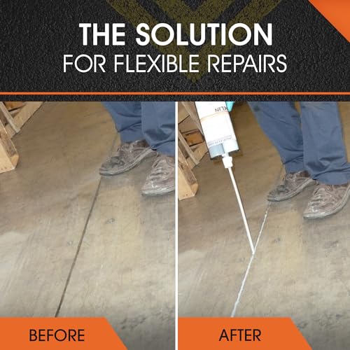 Roklin Systems, Inc. - PolyFlex DS Concrete Crack Filler, Quick-Drying Asphalt Crack Sealer, Floor/Wall Repair Patch Kit Essential, 12-Pack, Gray - color: Gray, size: 12 Pack