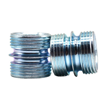 4 Pack 1 Inch/25.4mm Diameter Wire Shelving Post Coupler Connector for 0.047"/1.2mm Thickness Coarse Thread Storage Shelves Metal Rack Pole, Shelf Unit Post Extension Kit, Connection Nuts Replacement - style: Post Connector 4 Pack