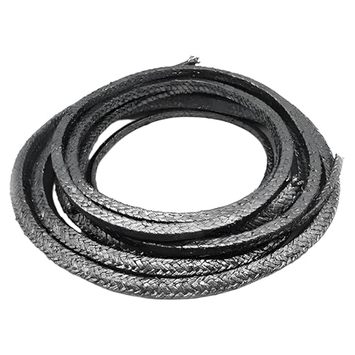 Flexible Graphite Braided Compression Packing ，for Pump Valve or Mechanical Seal 3/8" x 3/8", 10 feet - size: 3/8", 10 feet