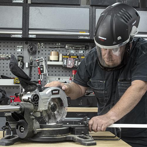 TREND Airshield Pro Full Air Circulating Face Shield w/Ear Defenders - Complete Face and Hearing Protection Pack, AIR/PRO/D2 - style: Mask & Ear Defenders
