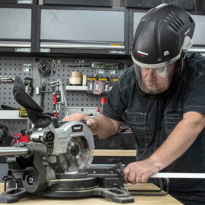 TREND Airshield Pro Full Air Circulating Face Shield w/Ear Defenders - Complete Face and Hearing Protection Pack, AIR/PRO/D2 - style: Mask & Ear Defenders