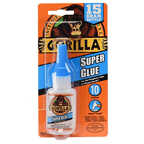 Gorilla Super Glue 15 Gram, Clear, (Bulk Pack of 24) - size: 24 - Pack
