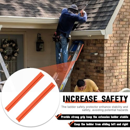 Ladder Stabilizer, Rail Ladder Covers for Gutters & Roof, Ladder Safety Protector Fits Extension Ladders with 1”Wide Offset “T” Profile, Used to Fall Prevention and Scratch Protection, 2 Pack