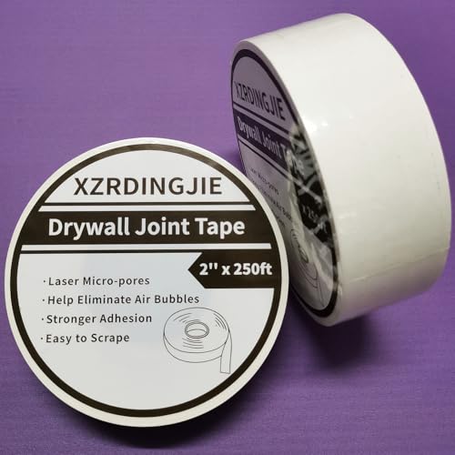 Drywall Paper Tape, Ultra-Thin Fiber Paper Drywall Joint Tape for Seam Patch for Wall Sheetrock Ceiling Crack, White 2'' x 250ft - color: White 250ft