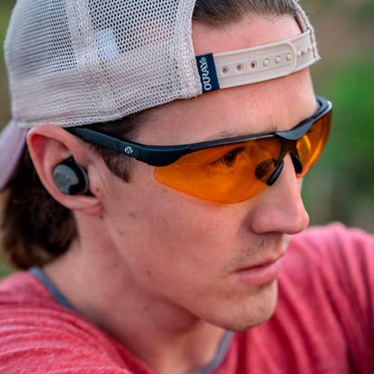 Walker's Elite Sport Shooting Glasses - Impact-Resistant Anti-Fog Non-Slip Adjustable UV Protection Hunting Sports Glasses - color: Amber