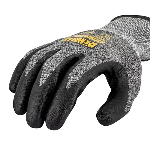 DEWALT DPG575 Foam Nitrile A3 Cut Resistant Glove for Outdoor Work, Construction and General Purpose - Size XL - size: X-Large