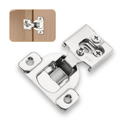 Probrico 1 Pair -2 Pcs 1/2 Inch Overlay Cabinet Hinges, Stainless Steel Soft Close Face Frame Hinges for Kitchen, Concealed Self-Closing Door Hinges - size: 1/2 Inch