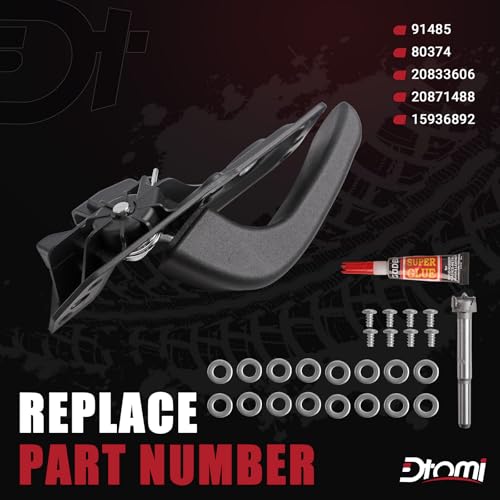 Inside Door Handle Kit, Front Left Driver Side Compatible With GMC Chevy Vehicle 2007-2014 Silverado 1500 2500HD 3500HD, Suburban 1500 2500 Tahoe, Sierra Yukon Replaces# 20833606, 20871488, 15936892 - style: Left