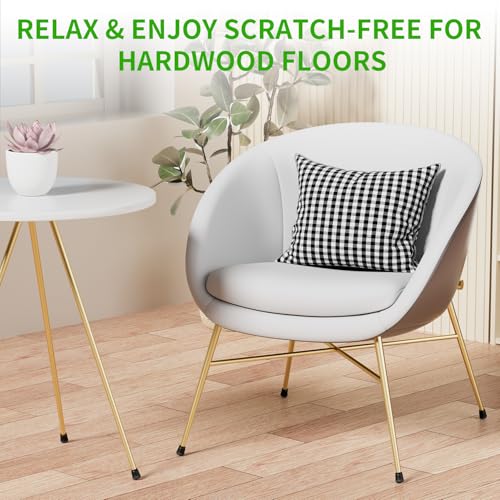 24 Pcs Extra Small Chair Leg Floor Protectors, Silicone Chair Leg Protectors for Hardwood Floors, Round Felt Pads Caps Chair Leg Covers to Protect Floors from Scratches & Noise(Black, Fit 0.35"-0.55") - size: XS(Fit: 0.35"-0.55")