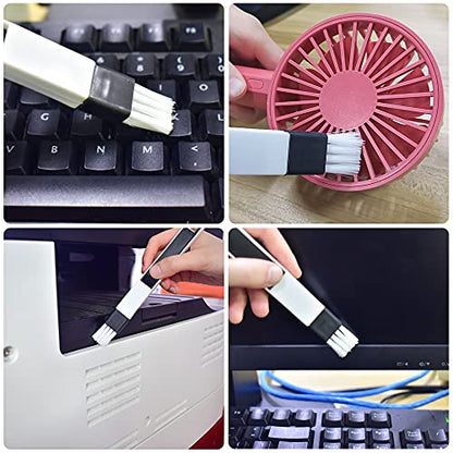 Crevice Gap Cleaning Brush Tool, 6pcs Hand-held Groove Gap Cleaning Tools, 2 in 1 Dustpan Cleaning Brushes, Shutter Door Window Track Kitchen Cleaning Brushes Kit