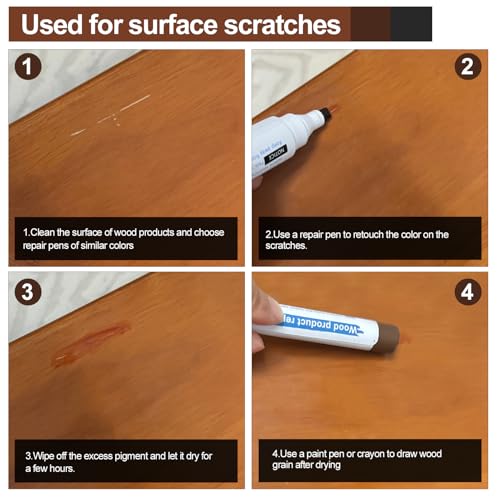 Wooden Furniture Repair kit - a Set of 43 Stain Sticks. Wood Scratch Repair, Floor Scratch Repair, Used for Scratches and Cracks in Wooden Floors, Tables, cabinets, Wooden Doors and Other Hardwood