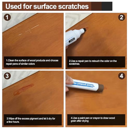 Wooden Furniture Repair kit - a Set of 43 Stain Sticks. Wood Scratch Repair, Floor Scratch Repair, Used for Scratches and Cracks in Wooden Floors, Tables, cabinets, Wooden Doors and Other Hardwood