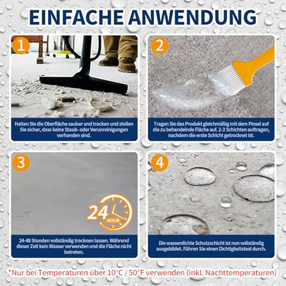 Polyurethane Waterproof Coating, Quadence Invisible Waterproof Sealant Transparent Anti-Leaking Insulation Adhesive for Roofs, Walls, Bathroom, Shower, Window Sills, Indoor & Outdoor Sealant 460ml