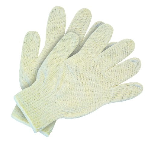 MCR Safety 9506MD1 Cotton 7 Gauge String Knitted Multi-Purpose Gloves, Natural, Medium, 1-Pair