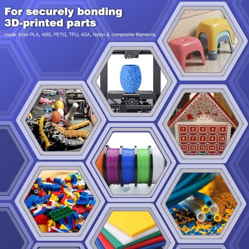 3D Printing Super Glue, Ultra-Thin Capillary Adhesive for PLA ABS PETG TPU, Professional Instant Bond for Micro Gaps & Seamless Post-Processing, Heat Resistant & Clear Finish, 30g - size: 30g*1, style: 3D Printing Glue